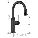 BLANCO Matte Black Single Handle Lever Bar Faucet 