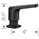 BLANCO Matte Black 16.9 oz. Deck Mount Brass Soap Dispenser 
