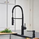 BLANCO Matte Black Single Handle Pull Down Kitchen Faucet 