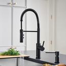 BLANCO Matte Black Single Handle Pull Down Kitchen Faucet 