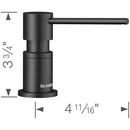BLANCO Matte Black 3-3/4 in. 10 oz. Kitchen Soap Dispenser 
