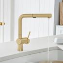 BLANCO Satin Gold - PVD Single Handle Pull Out Kitchen Faucet 