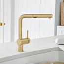 BLANCO Satin Gold - PVD Single Handle Pull Out Kitchen Faucet 