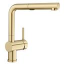 BLANCO Satin Gold - PVD Single Handle Pull Out Kitchen Faucet 
