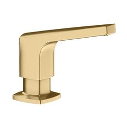 10 oz. Deck Mount Brass Soap Dispenser in Satin Gold