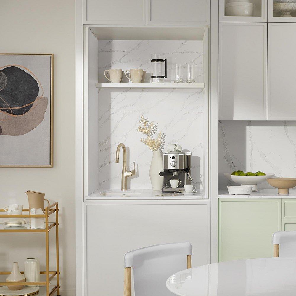 BLANCO Satin Gold Single Handle Lever Bar Faucet 