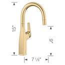 BLANCO Satin Gold Single Handle Lever Bar Faucet 