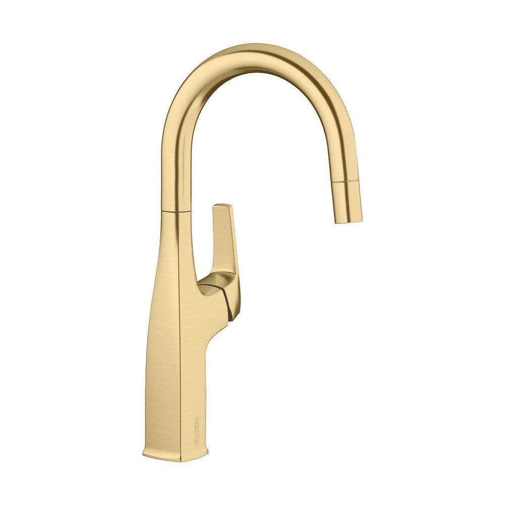 BLANCO Satin Gold Single Handle Lever Bar Faucet 