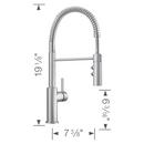 BLANCO PVD Steel Single Handle Pull Down Kitchen Faucet 