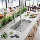 BLANCO Polished Satin 32 x 18 in. No Hole Stainless Steel 1 Bowl Undermount Kitchen Sink 