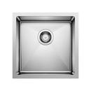 BLANCO Polished Satin 17 x 17 in. No Hole Undermount Stainless Steel Bar Sink 