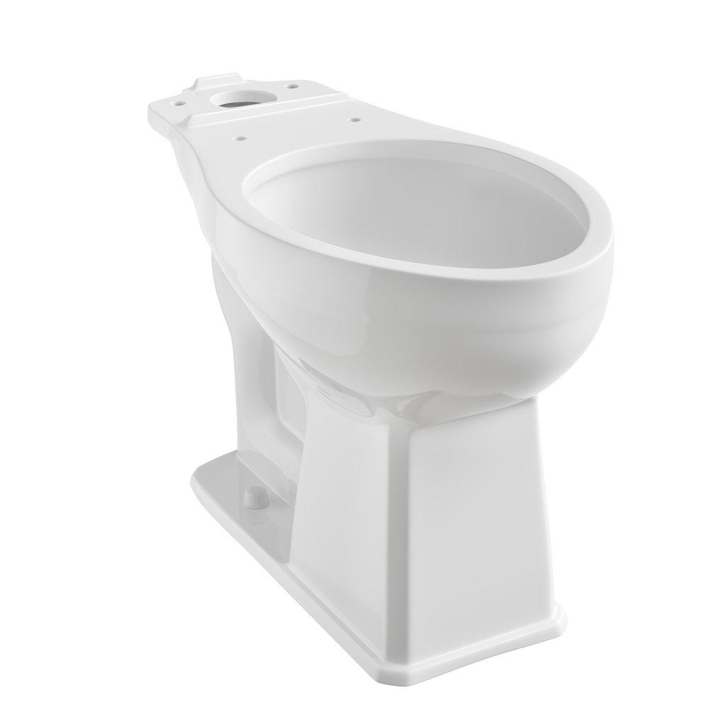 Signature Hardware White Elongated Toilet Bowl 