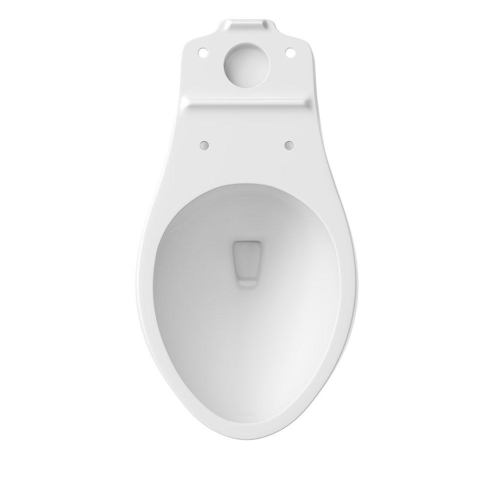 Signature Hardware White Elongated Toilet Bowl 