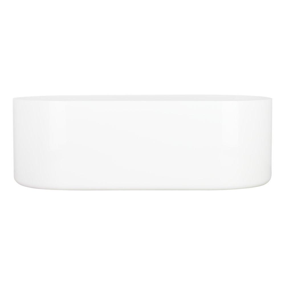 66-3/4  x 31-1/4 in. Freestanding Bathtub with Center Drain in White 