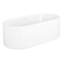 66-3/4  x 31-1/4 in. Freestanding Bathtub with Center Drain in White 
