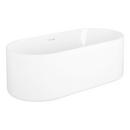 66-3/4  x 31-1/4 in. Freestanding Bathtub with Center Drain in White 