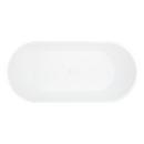 66-3/4  x 31-1/4 in. Freestanding Bathtub with Center Drain in White 