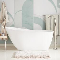 60 in. Freestanding Tub with Integral Drain & Overflow