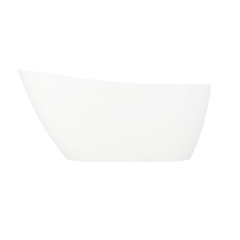60 in. Freestanding Tub with Integral Drain & Overflow 