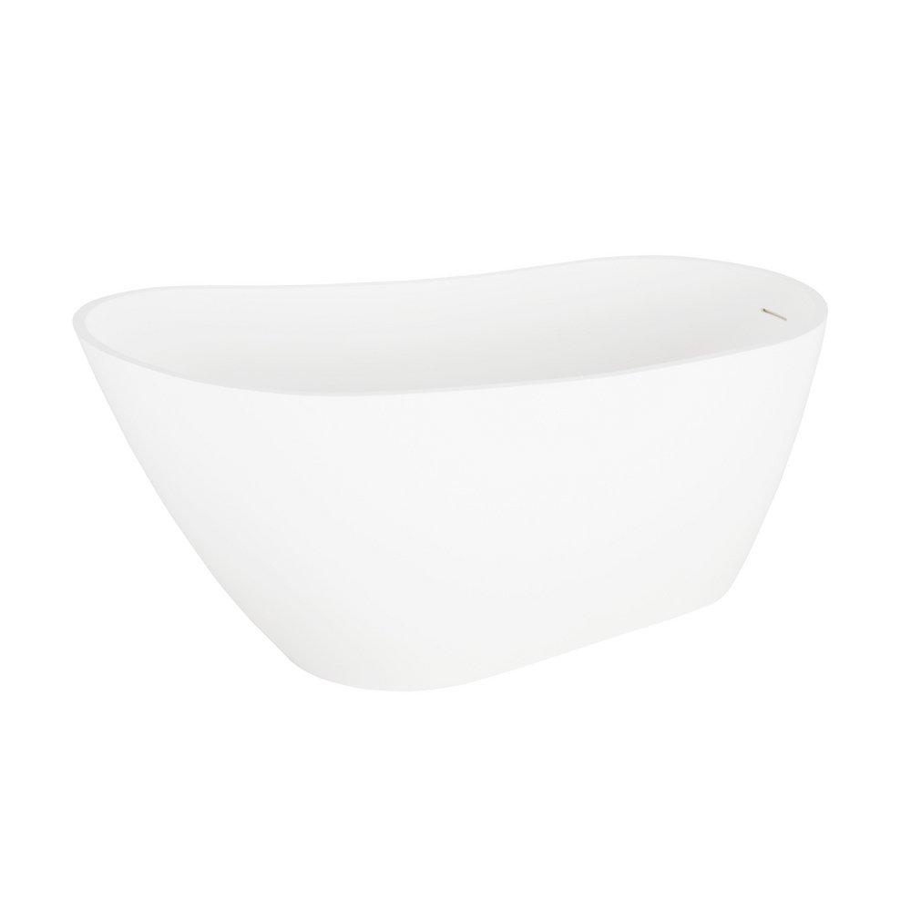 60 in. Freestanding Tub with Integral Drain & Overflow 