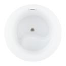 Signature Hardware White 41-1/8 in. Freestanding Bathtub with Center Drain 
