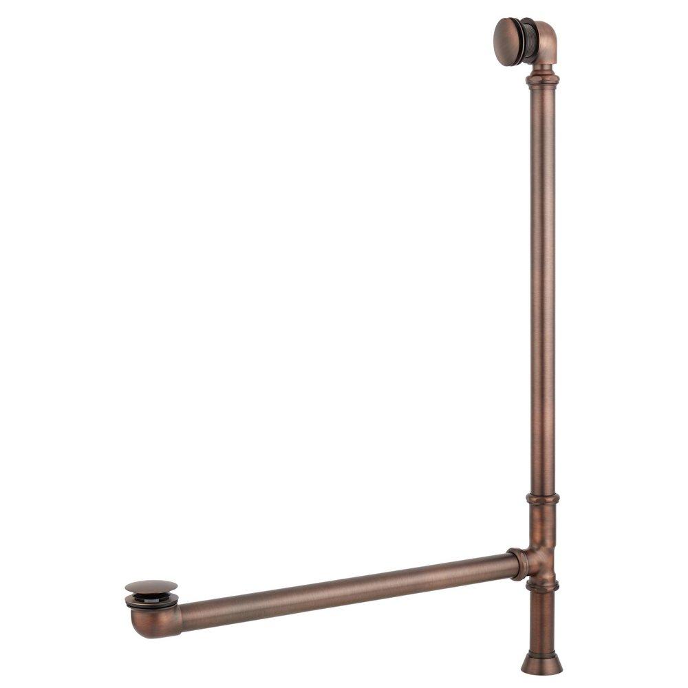 63 x 28 in. Freestanding Bathtub with Center Drain in White - Less Drain Assembly 