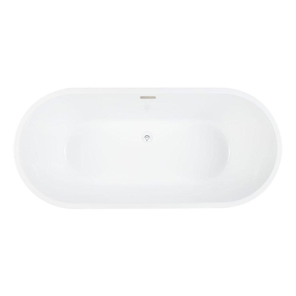 62 DANAE ACRYLIC FREESTANDING TUB WHITE TRIM KIT 