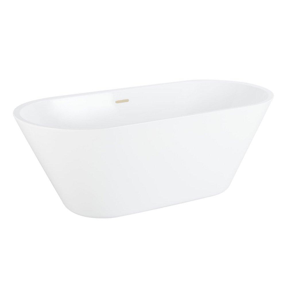 70 DANAE ACRYLIC FREESTANDING TUB POLISHED BRASS TRIM KIT 
