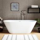 70 DANAE ACRYLIC FREESTANDING TUB POLISHED BRASS TRIM KIT 