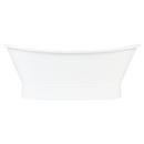 Signature Hardware White 68-11/16 x 31-5/16 in. Freestanding Bathtub with Center Drain 