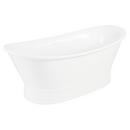 Signature Hardware White 68-11/16 x 31-5/16 in. Freestanding Bathtub with Center Drain 