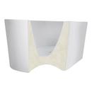 60-3/4  x 29-3/8 in. Freestanding Bathtub with Center Drain in White 