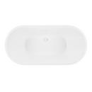 Signature Hardware White/White 60-3/4 x 29-3/8 in. Freestanding Bathtub with Center Drain and Foam Insulated Trim 