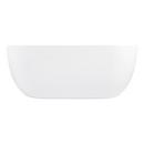 Signature Hardware White/White 60-3/4 x 29-3/8 in. Freestanding Bathtub with Center Drain and Foam Insulated Trim 