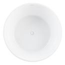 Signature Hardware White/White 51 in. Freestanding Bathtub with Center Drain 