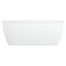 63 in x 31-1/2 in Freestanding Bathtub Center Drain in White 