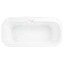 Signature Hardware White 63 x 31-1/2 in. Freestanding Bathtub with Center Drain 