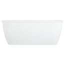 Signature Hardware White 63 x 31-1/2 in. Freestanding Bathtub with Center Drain 