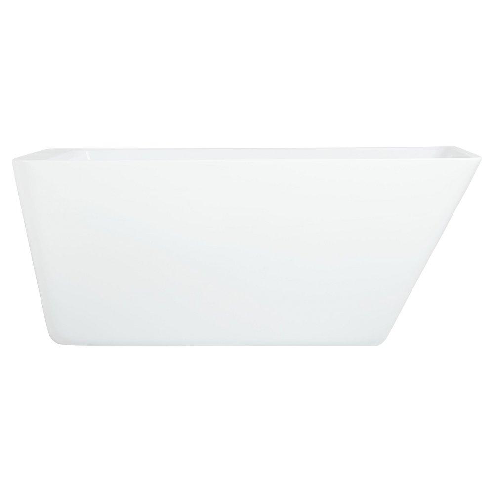 67 JAIDYN ACRYLIC FREESTANDING TUB TAP DECK / NO DRILLINGS POLISHED BRASS TRIM 