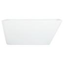 67 JAIDYN ACRYLIC FREESTANDING TUB TAP DECK / NO DRILLINGS POLISHED BRASS TRIM 