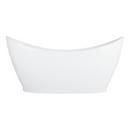 Signature Hardware White 69-1/8 x 32 in. Freestanding Bathtub with Center Drain 