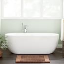 70" Boyce Acrylic Tub- White Drain Trim 