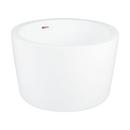 41 SIGLO ROUND JAPANESE SOAKING TUB NO FAUCET HOLES WHITE TRIM KIT WITH FOAM 