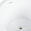 41-1/8  x 41-1/8 in. Freestanding Bathtub with Center Drain in White 