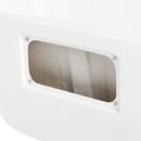 Signature Hardware White/Brushed Nickel 60-3/4 x 29-3/8 in. Freestanding Bathtub with Center Drain and Foam Insulated Trim 