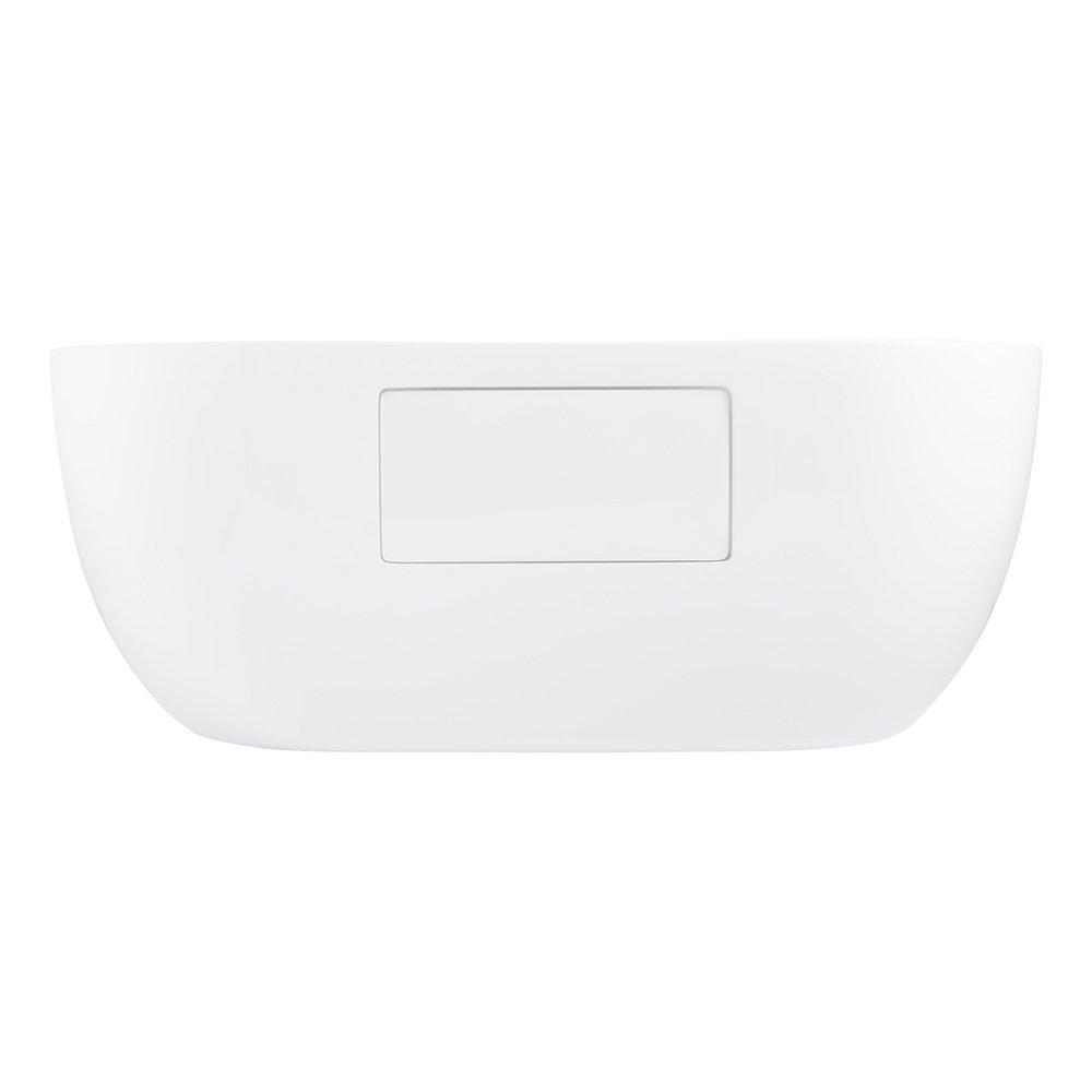 Signature Hardware White/White 60-3/4 x 29-3/8 in. Freestanding Bathtub with Center Drain 