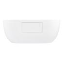 Signature Hardware White/White 60-3/4 x 29-3/8 in. Freestanding Bathtub with Center Drain 