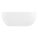Signature Hardware White 60-3/4 x 29-3/8 in. Freestanding Bathtub with Center Drain 