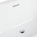Signature Hardware White 60-3/4 x 29-3/8 in. Freestanding Bathtub with Center Drain 