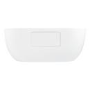 Signature Hardware White 60-3/4 x 29-3/8 in. Freestanding Bathtub with Center Drain 